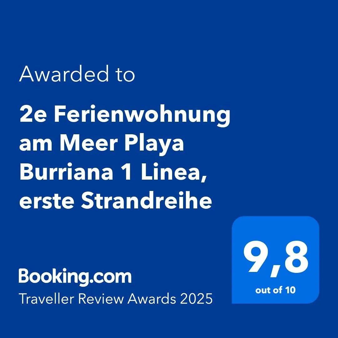 2E Ferienwohnung Am Meer Playa Burriana 1 Linea, Erste Strandreihe Nerja Apartment